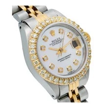 Rolex Datejust 26MM 69173 Mother of Pearl Diamond Dial Diamond Bezel T 3