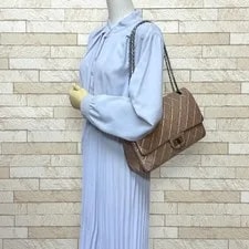 Chanel 2.55 Matelasse Double Flap Chain GHW 2