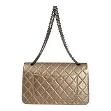 Chanel 2.55 Matelasse Double Flap Chain GHW 3