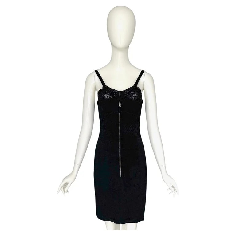 Jean Paul Gaultier — Jean Paul Gaultier 1990s Iconic Corset Cotton & Mini Dress — Clothing — resale