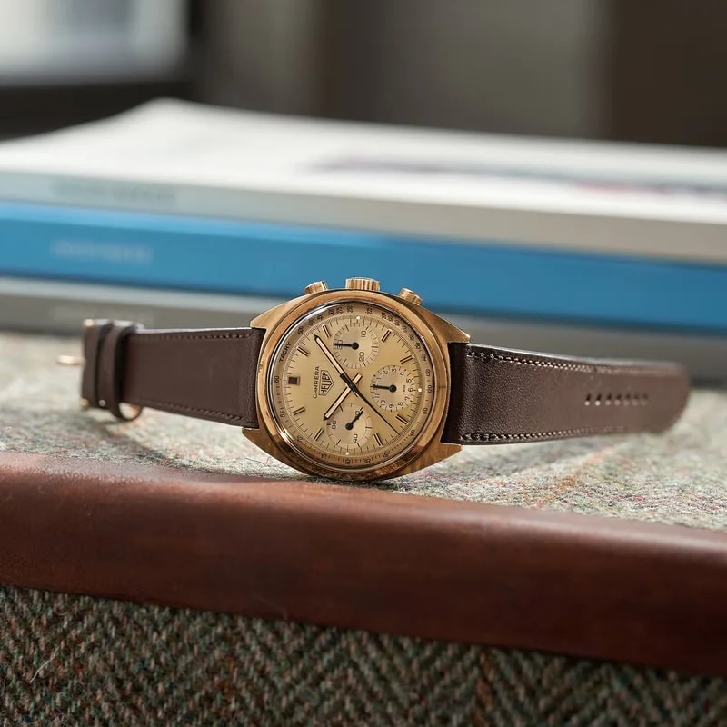 1970s Heuer Carrera Ref. 73655 CH in Gold Plate 3
