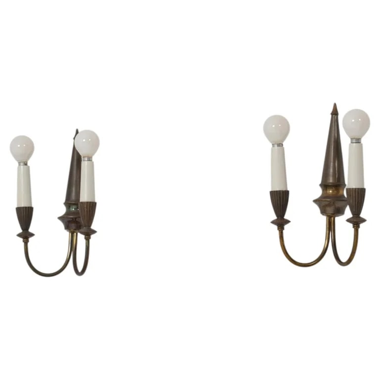 Pair of 1950s Italian Wall Sconces — lighting — resale