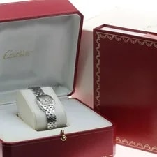 Cartier — Cartier Santos Dumont SM W25064Z5 20mm SS Beige #C4506 — Watch — resale