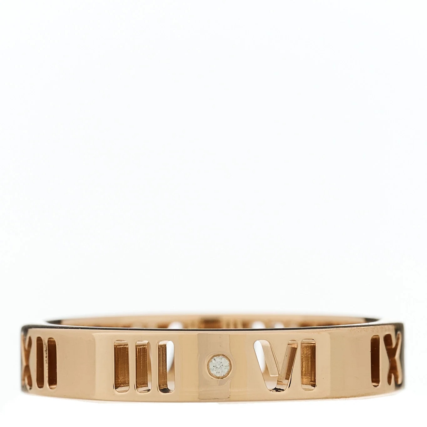 Tiffany & Co. — 18K Rose Gold Atlas Pierced 50 5.25 — Jewelry — resale
