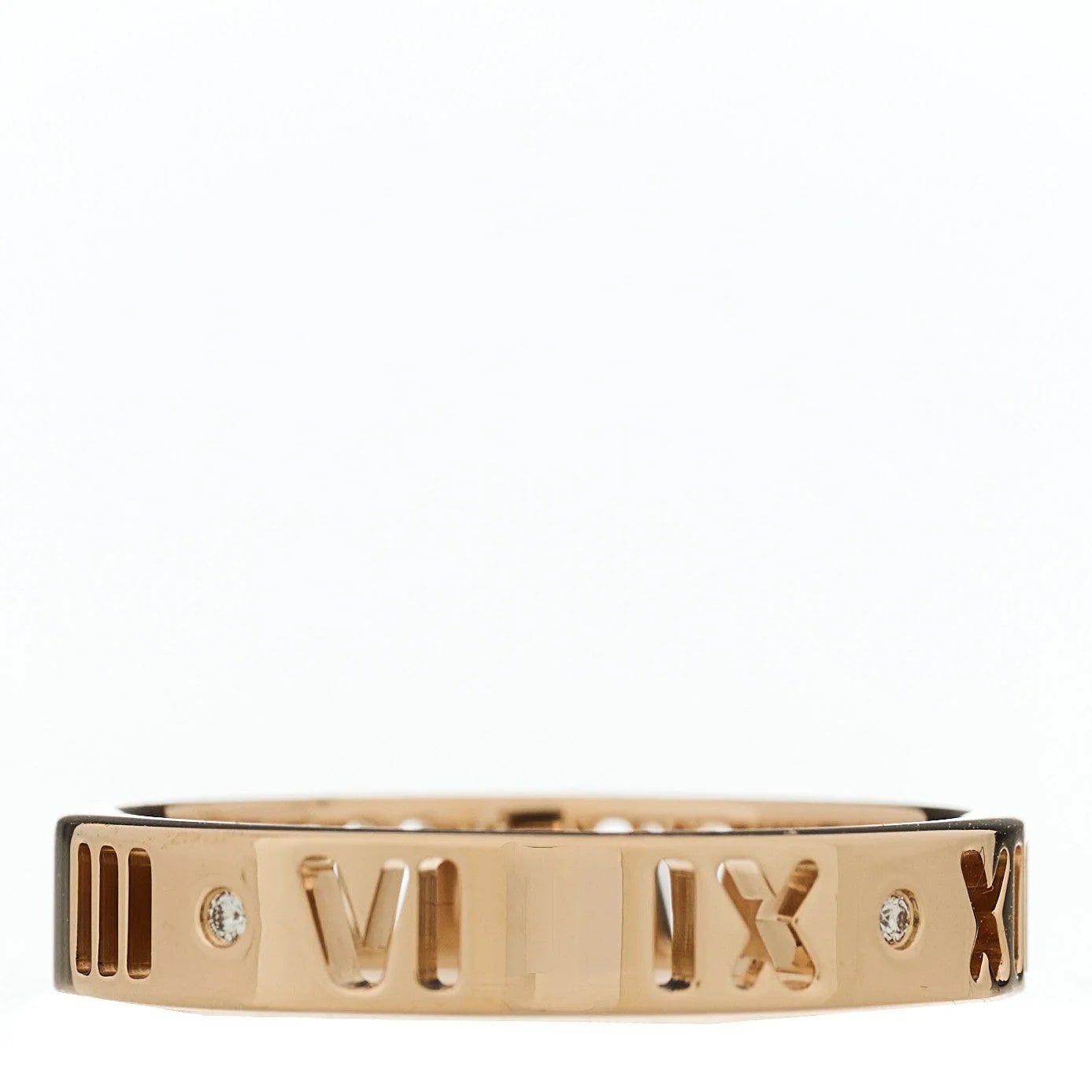 18K Rose Gold Atlas Pierced 50 5.25 3