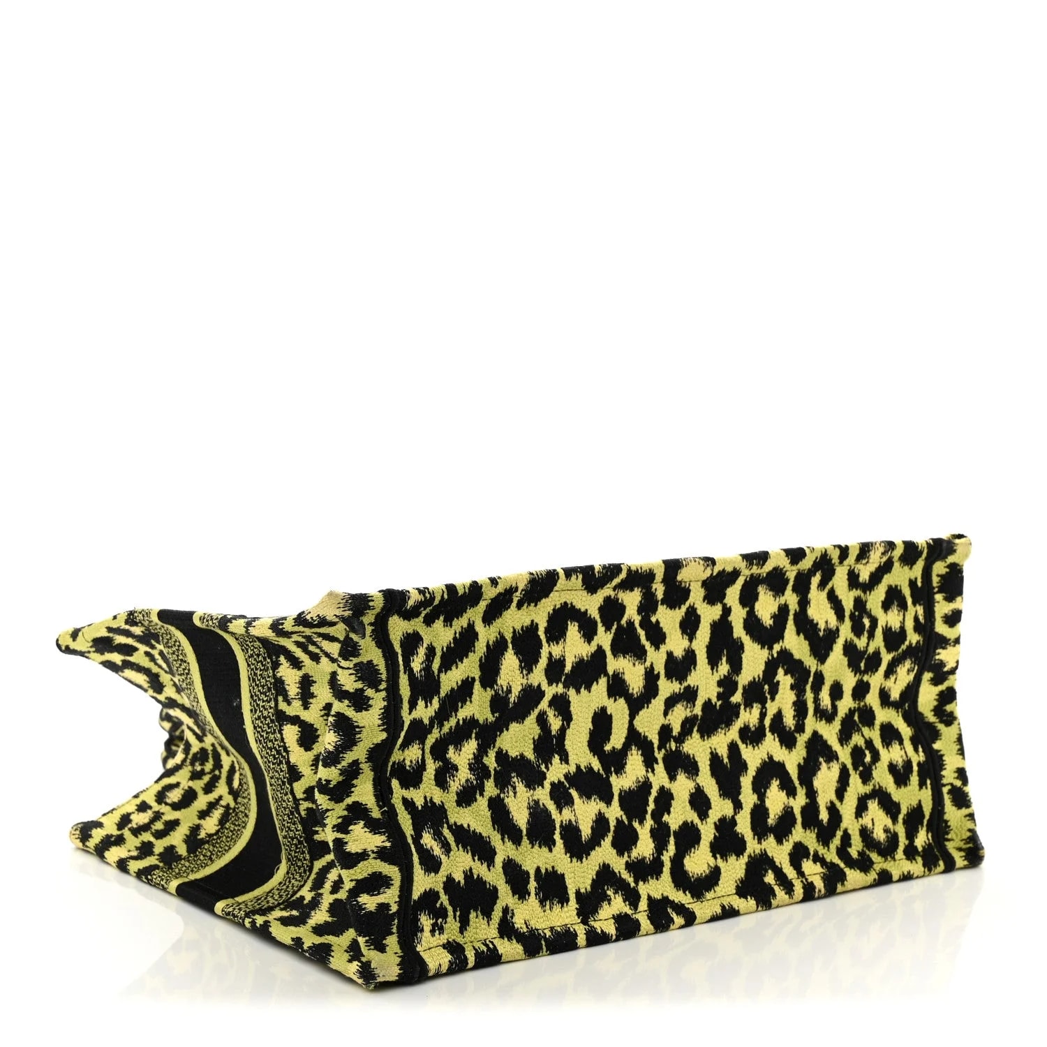 Mizza Embroidered Medium Leopard Book Tote Pop 4