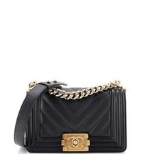 Chanel — Chanel Boy Flap Chevron Small — Handbag — deal