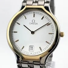 Omega — Omega de Ville Quartz Gold Silver Stainless Steel From Japan — Watch — resale