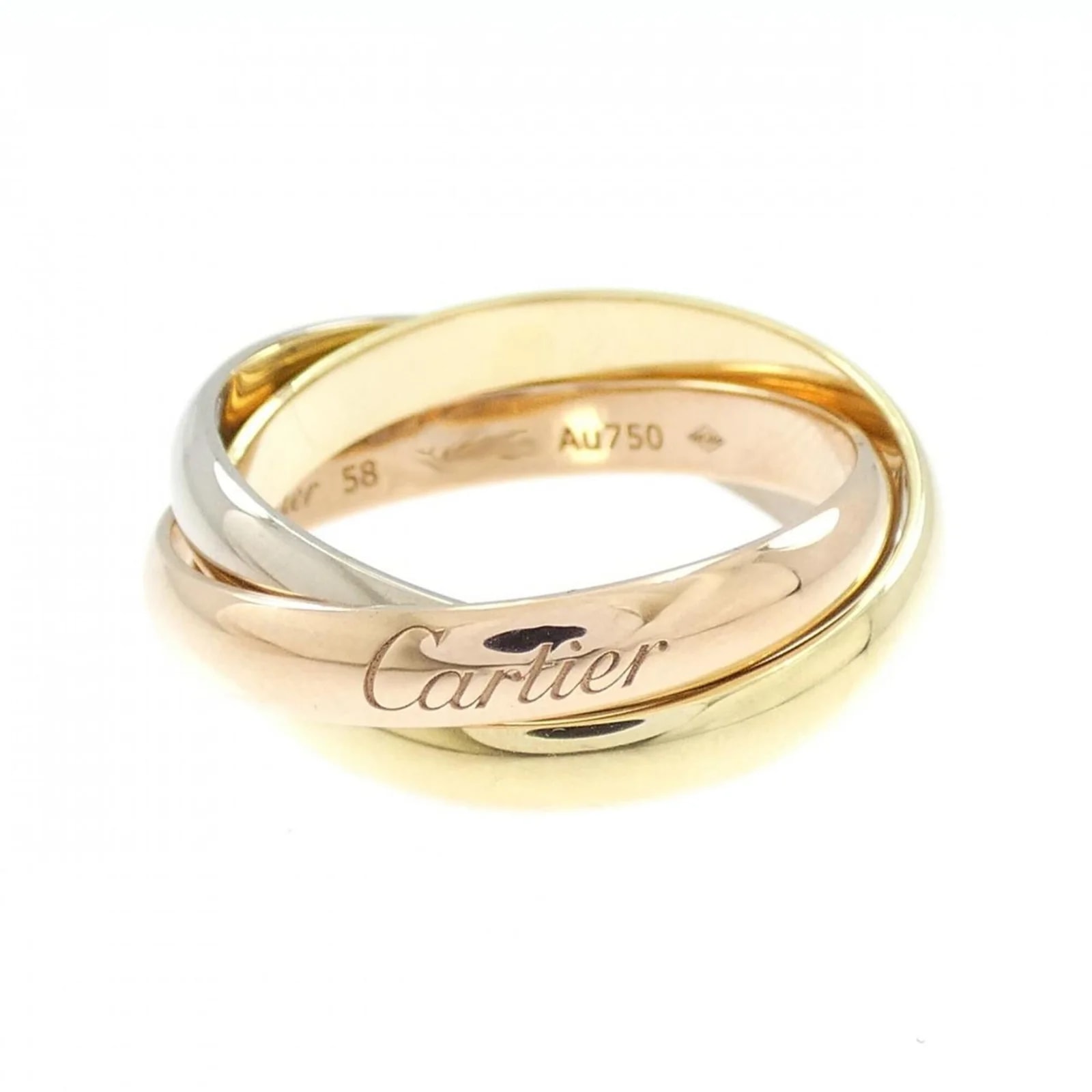 Cartier — Cartier Yellow Gold (18K) (18K) White Gold (18K) Band — Jewelry — resale
