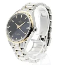 Tudor Style 12303 34mm Ss/yg Black Dial Automatic Date #C297 2