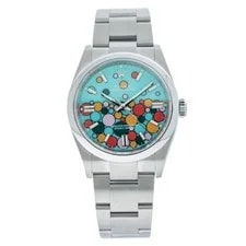 Rolex Oyster Perpetual 36MM 126000 Turquoise Celebration Dial Smooth B 2