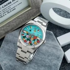 Rolex Oyster Perpetual 36MM 126000 Turquoise Celebration Dial Smooth B 4
