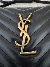 Authentic Saint Laurent ($1950) Lou Med Camera Quilted 4