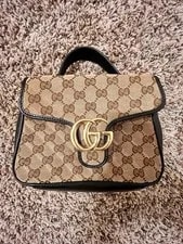 Gucci — Gucci GG Marmont Mini Top Handle in and Serial — Handbag — resale