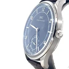 IWC Portuguese Manual Hand Wind 44mm 18k White Gold IW544504 4