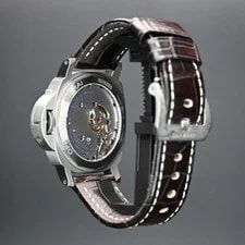 Panerai Luminor 44mm Brown Dial Leather Strap PAM00562 2010 4
