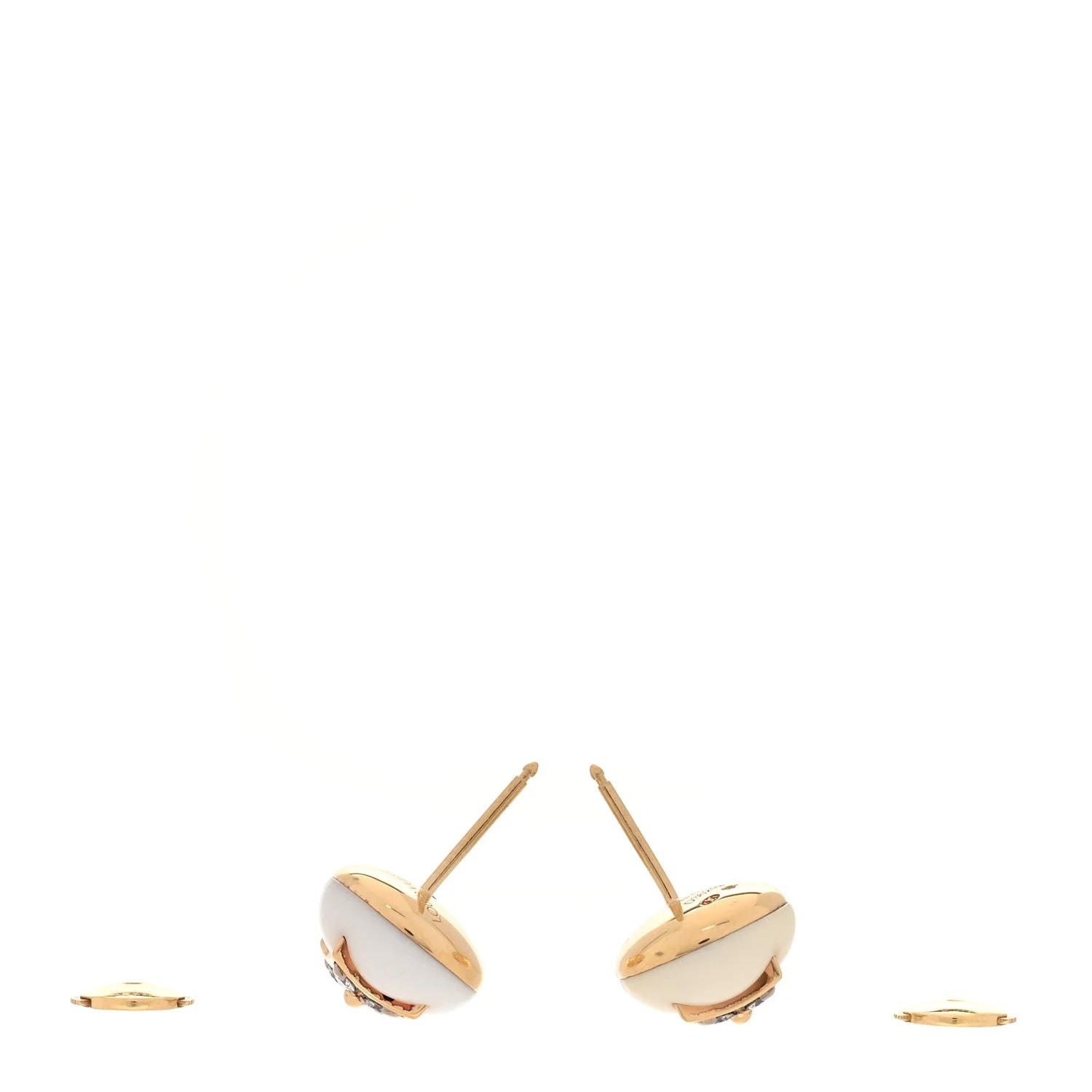 18K Yellow Gold Color Blossom Star Stud 3