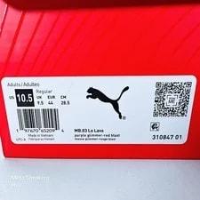 Puma MB.03 US 10.5 / / Basketball Lava LaMelo 310847 01 3