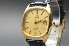 Omega de Ville Cal.1342 34mm Gold Dial Date Quartz 2