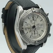 Breitling Chronomat Evolution A13356 White Bezel 44mm Leather Top 2