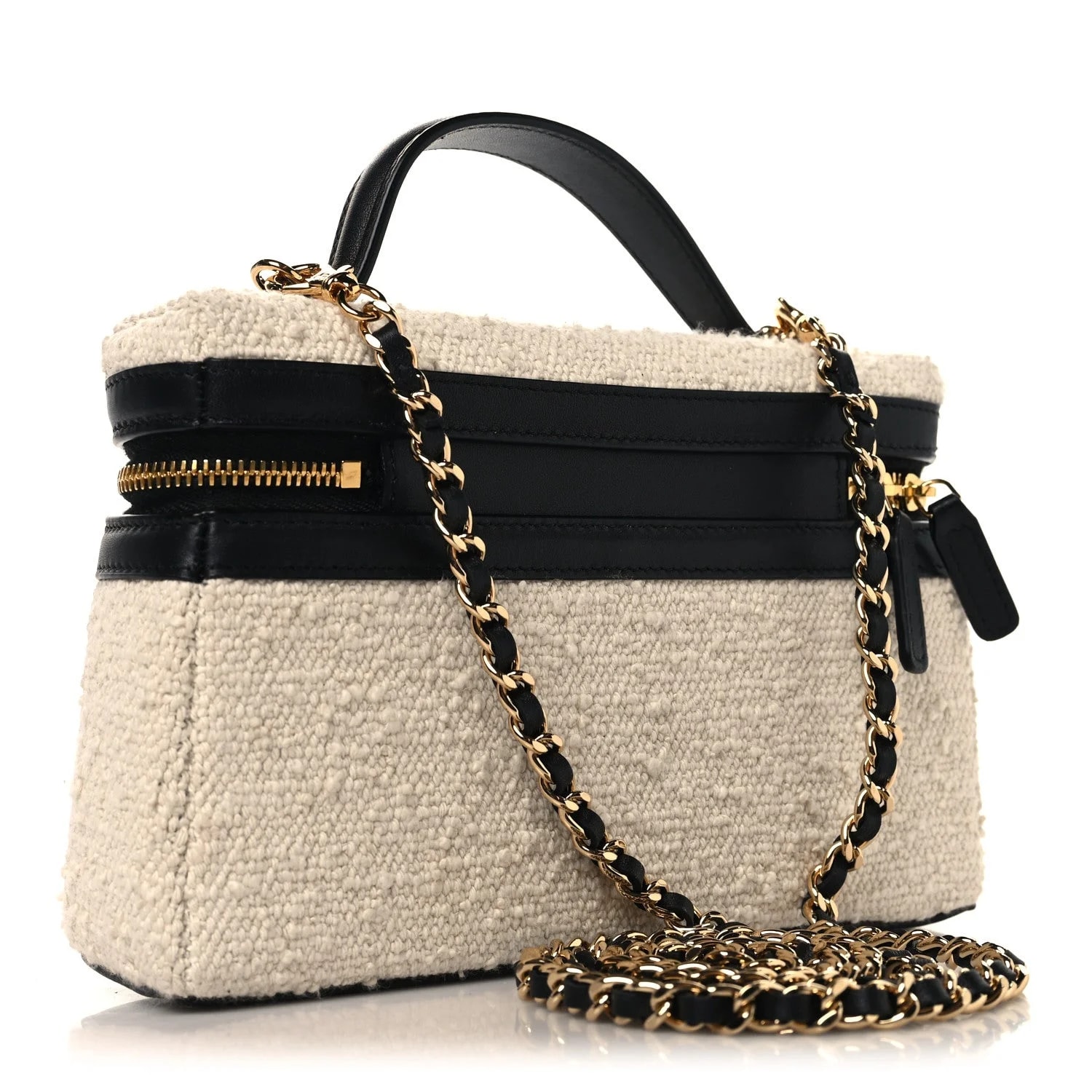 Top Handle Slim Vanity Case With Chain 3