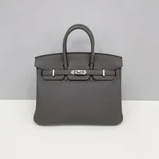 Auth Hermès Birkin 25 Etain Palladium 3