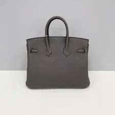 Auth Hermès Birkin 25 Etain Palladium 4