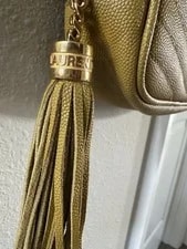 Saint Laurent Lou Mini Chevron Chain Crossbody Tassel Zip 3