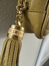 Saint Laurent Lou Mini Chevron Chain Crossbody Tassel Zip 4