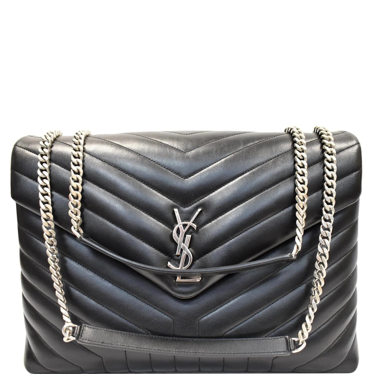 Yves Saint Laurent — Yves Saint Laurent Large Loulou Matelasse Chain — Handbag — resale