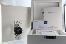 IWC Pilots Chronograph 43mm IW377710 Day Date Black Dial SS Bracelet T179 2