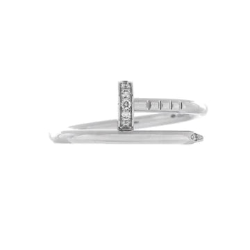 Cartier — Juste Un Clou 18K White Gold and Diamonds Small — Jewelry — resale