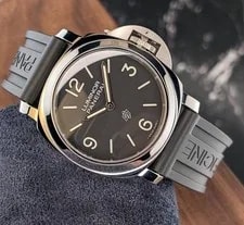 2021 Panerai Luminor 44mm Base Logo - PAM01086 Extra Straps w/Warranty 2