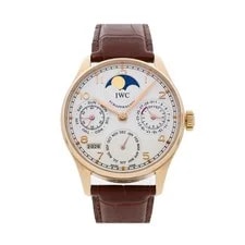 IWC — IWC Portugieser Perpetual Calendar Rose Gold Auto 42mm Strap IW5022-13 — Watch — resale