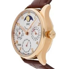 IWC Portugieser Perpetual Calendar Rose Gold Auto 42mm Strap IW5022-13 2
