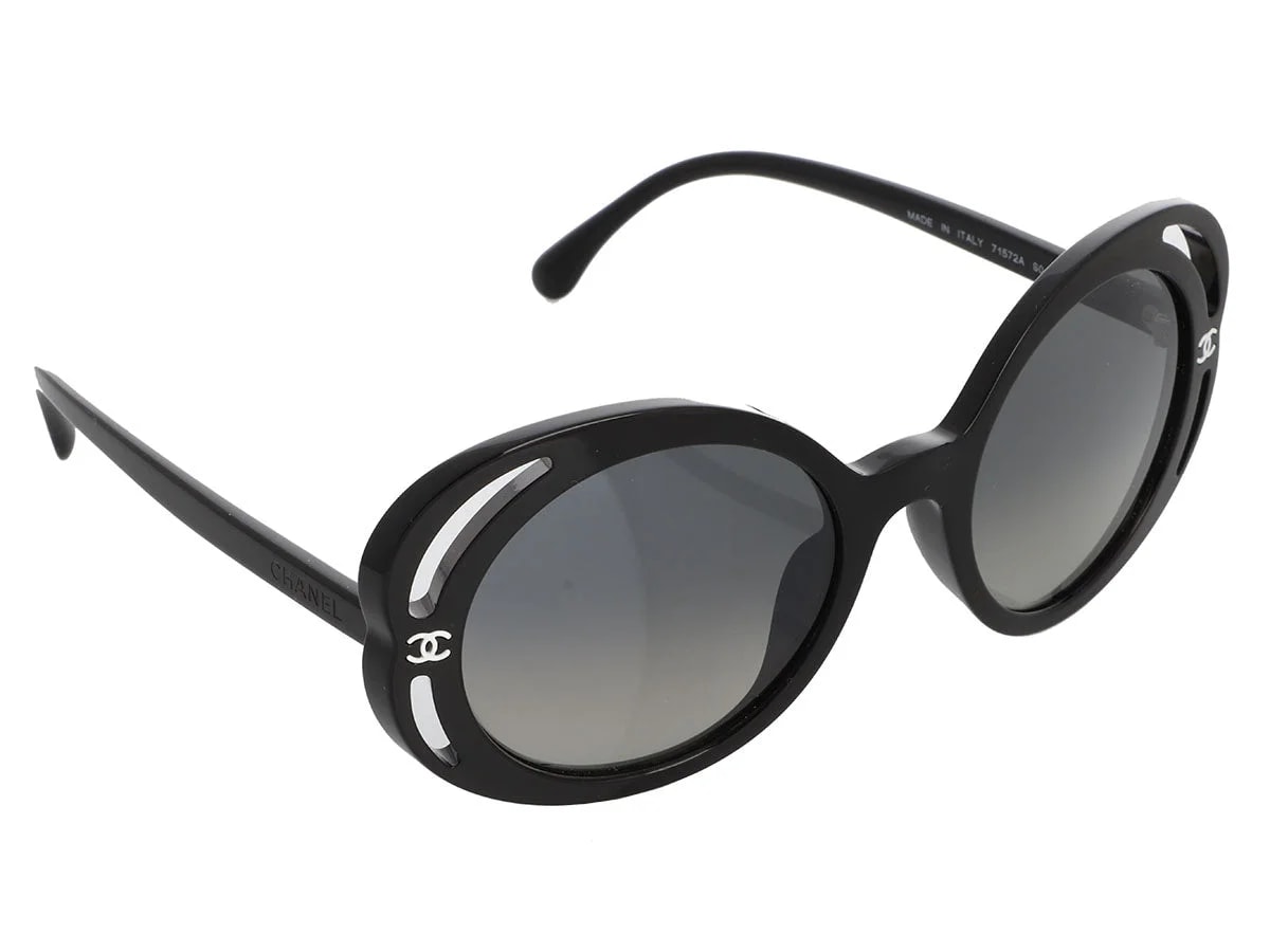 Chanel Bold Camellia Round Sunglasses 2