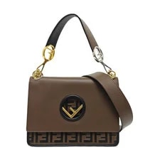 Fendi — Fendi Kan I Logo Monogram Embossed Pattern - Excellent #14M8ZG0 — Handbag — resale