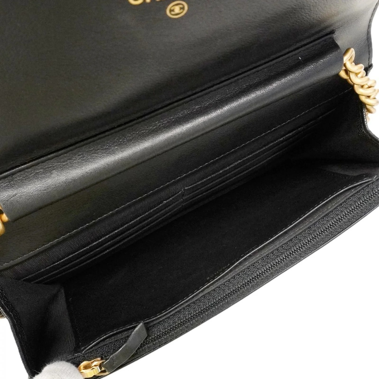 Chanel Grained Chain/ Wallet 4