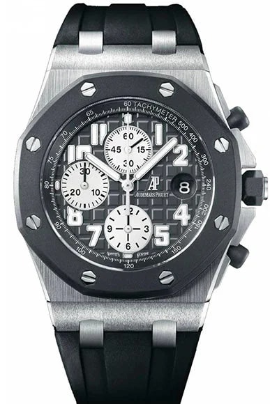 Worldofluxuryus — Audemars Piguet Royal Oak Offshore Chronograph Stainless Steel & Rubber — Watch — resale