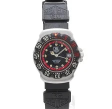 TAG Heuer Formula 1 WA1214 Diver 200m Black Dial 35mm Rubber Strap 3