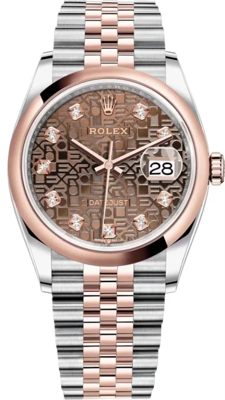 Worldofluxuryus — Rolex Datejust 36 Stainless Steel & 18k Rose Gold — Watch — resale