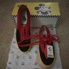 Vans — Vans X Disney Mickey Mouse Limited Edition Low Top Lace-Up — Sneaker — resale