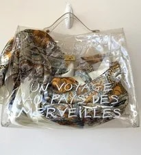 Hermès — Hermès 1997 “Un Voyage Au Pays des Merveilles” Clear Kelly — Handbag — resale