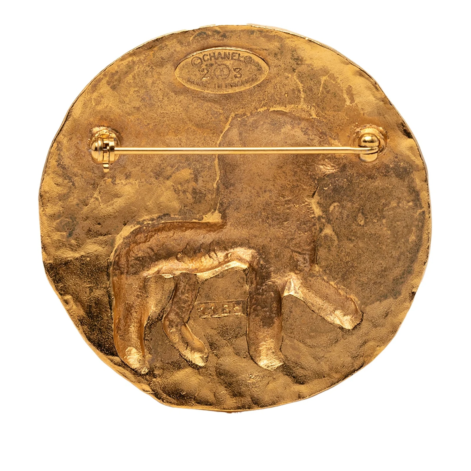 CC Round Lion Brooch 2