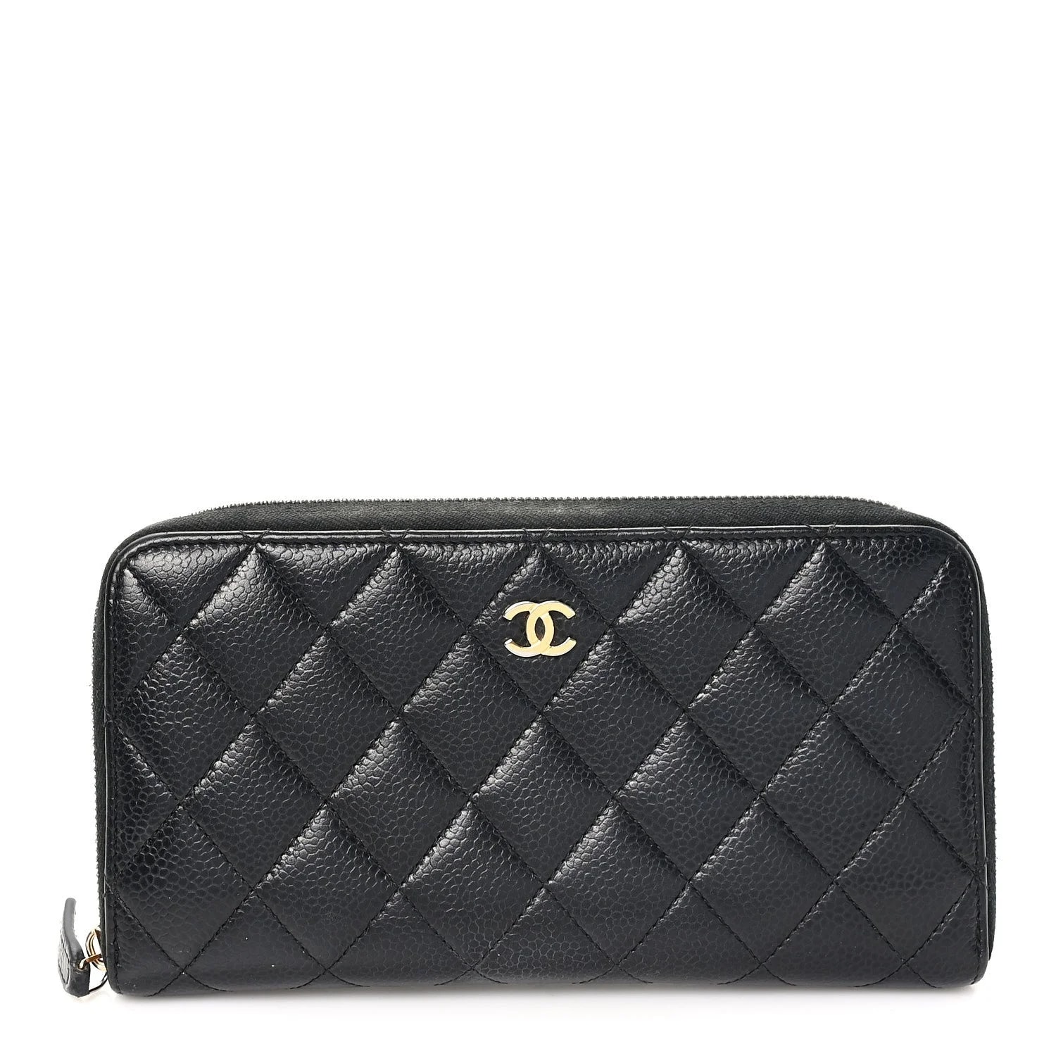 Chanel — Large Gusset Zip Around Wallet — Accessory — resale