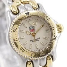 TAG Heuer S95.708 Stainless Steel 24mm Ivory Dial Quartz #NW416 3