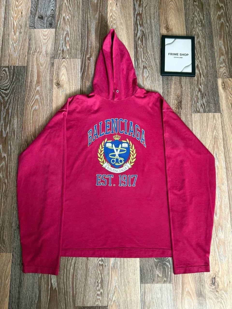 Balenciaga — Balenciaga EST. 1917 Long Sleeve Hoodie — streetwear — resale