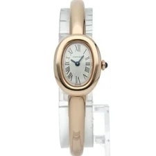 Cartier Baignoire Mini Size 17 WGBA0051 Pink Gold 18.7mm White Dial #LPW362 2