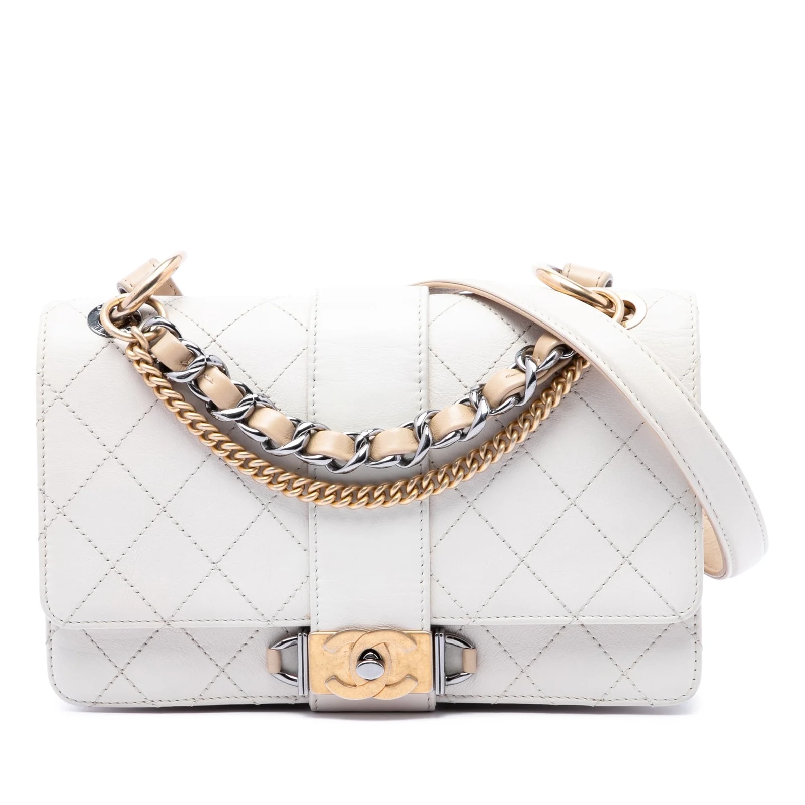 Chanel — Small Stitch Chain Flap — Handbag — resale