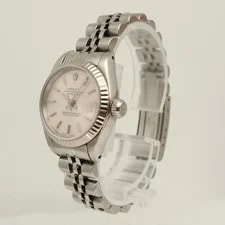 Rolex Datejust 26mm White Gold Steel Silver Sticks Dial 69174 2